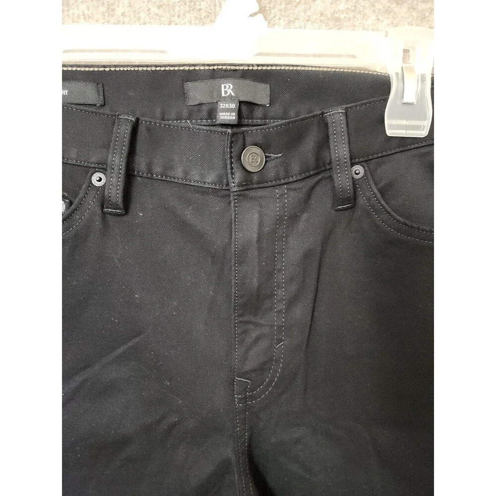 Banana Republic Slim Traveler Pants Mens 32x30 Black Stretch